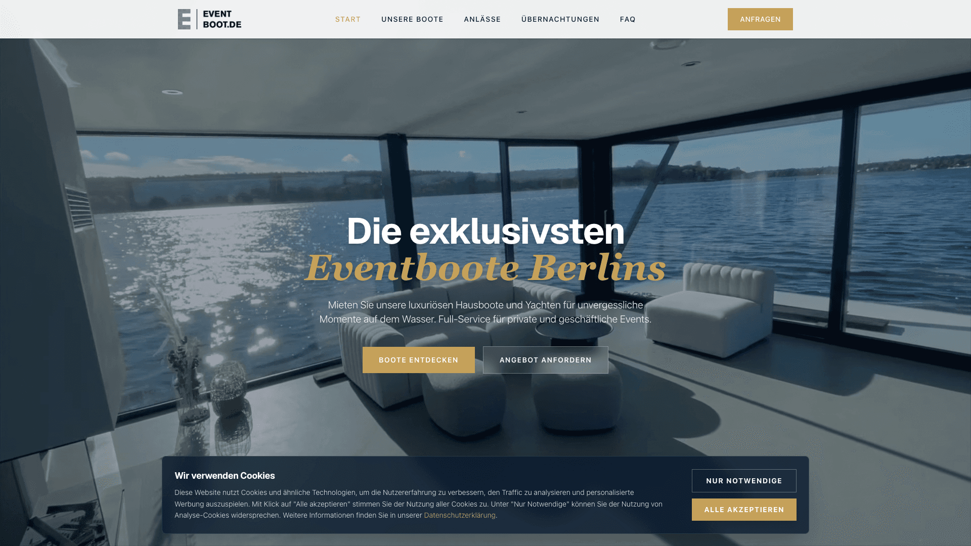 Eventboot.de - Website & App Design Preview