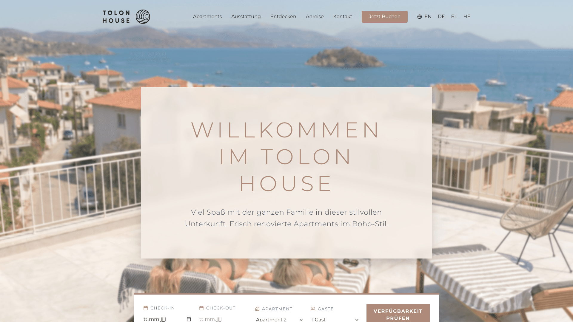 Tolon House - Website & App Design Preview